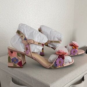 Betsey Johnson Pink Floral Heels